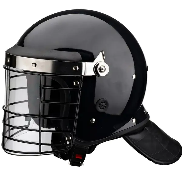 Anti Riot Helmet with Clear Face Shield Metal_yythk